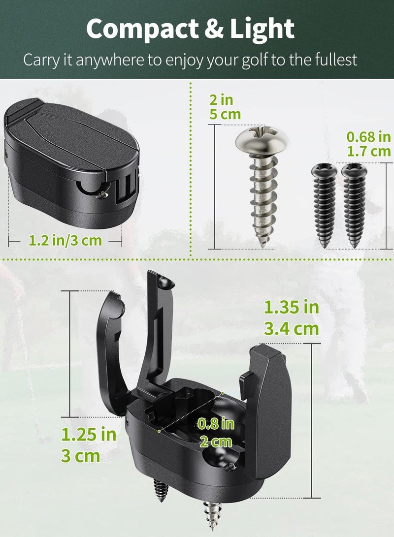 Excefore 6 Pcs Golf Ball Retriever Grabber, Golf Ball Retriever for Putter, for Putters Golf Pick-up Claw Plastic Grip Sucker Tool Portable Back Saver for Golfers - Image 2